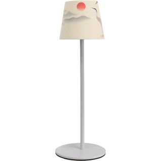 Lampe à Poser Rechargeable Alea Dulac 1, Métal, Beige, 12x12x37 Cm