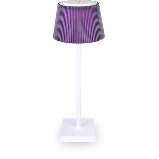 Lampe à Poser Rechargeable Clelia, Métal, Violet, 13x13x38 Cm
