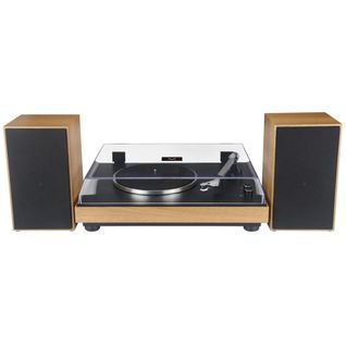 Platine Vinyle Vintage, Plastique, Marron, 42,2x33,6x12,5 Cm