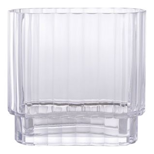 Vase Décoratif Johan, Verre, Transparent, 9x20x19,5 Cm
