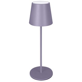 Lampe à Poser Rechargeable Agata 3, Métal, Violet, 12x12x37 Cm