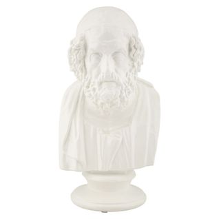 Sculpture Grèce 5, Polyrésine, Blanc, 12,9x12,5x25 Cm