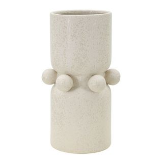 Vase Décoratif Mf646, Céramique, Beige, 16x16x28 Cm