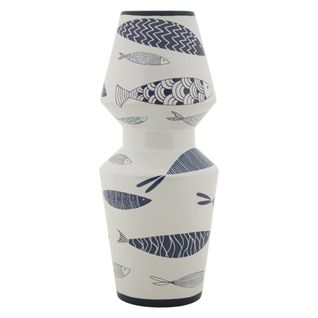 Vase Décoratif Mf644, Céramique, Multicouleur, 14x14x34 Cm
