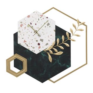 Horloge Murale Mf248, Métal, Multicouleur, 62x4,5x62 Cm