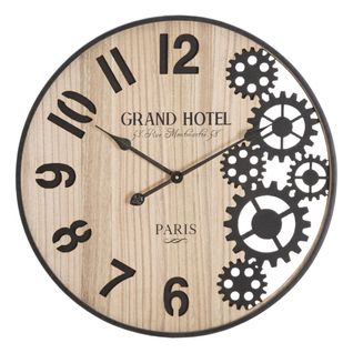 Horloge Murale Mf255, Métal, Marron, 60x4,5x60 Cm