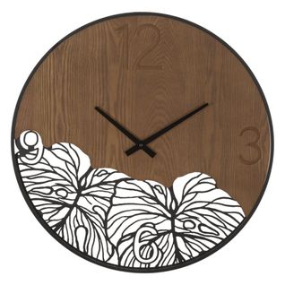 Horloge Murale Mf263, Métal, Marron, 60x2x60 Cm