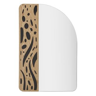 Miroir Avec Cadre Mf480, Mdf, Multicouleur, 60x1x90 Cm