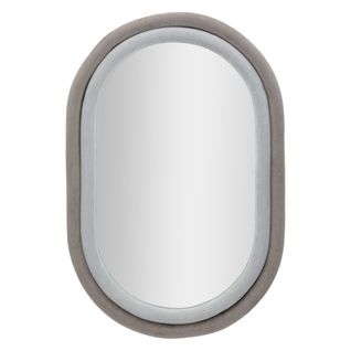 Miroir Avec Cadre Mf468, Mdf, Gris, 60x4x90 Cm