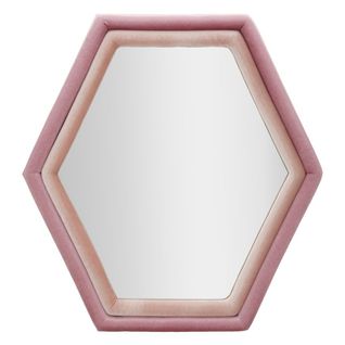 Miroir Avec Cadre Hexagone 1, Mdf, Multicouleur, 75x4x80 Cm