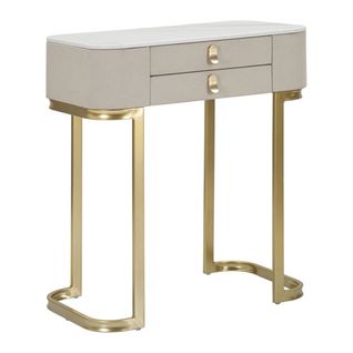 Table Console Mf605, Bois, Beige, 70x40x80 Cm