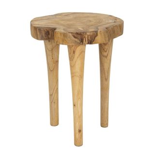 Tabouret Bas Natura 12, Bois, Marron, 35x35x45 Cm