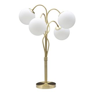 Lampadaire Mf207, Métal, Or, 53x53x74 Cm