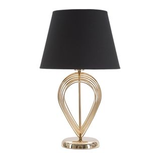 Lampe à Poser Mf123, Métal, Noir, 32,5x32,5x53,5 Cm