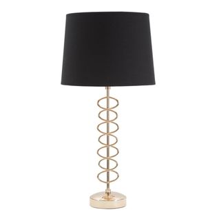 Lampe à Poser Mf125, Métal, Noir, 30x30x61,5 Cm