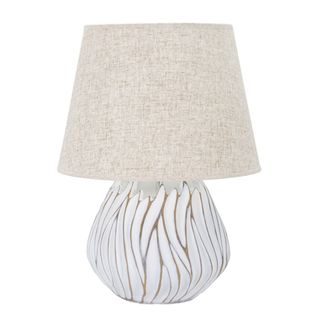 Lampe à Poser Mf167, Polyrésine, Blanc, 35x35x48 Cm