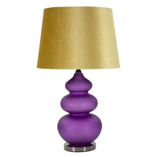Lampe à Poser Mf176, Métal, Violet, 40x40x70 Cm