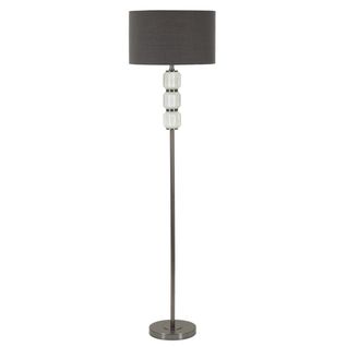Lampadaire Mf216, Métal, Gris, 42,5x42,5x163 Cm