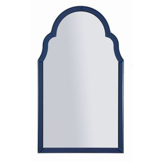 Miroir Avec Cadre Classique 4, Mdf, Bleu, 80x47x1 Cm