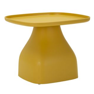 Table D'appoint Mf708, Plastique, Jaune, 38x48x48 Cm