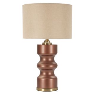 Lampe à Poser Mf726, Verre, Marron, 69,5x40,5x40,5 Cm