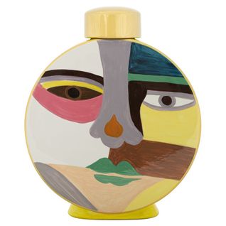 Vase Décoratif Mf846, Céramique, Multicouleur, 23x9x28 Cm