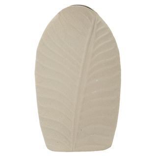 Vase Décoratif Mf847, Métal, Beige, 18x9,5x29,5 Cm
