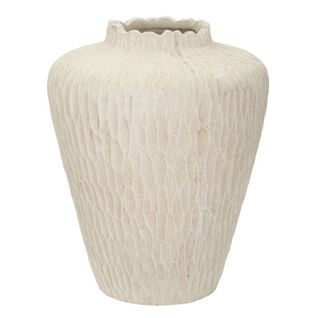 Vase Décoratif Mf823, Polyrésine, Beige, 32x32x40 Cm