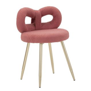 Chaise Noeud 1, Mdf, Rose, 40x40x67 Cm