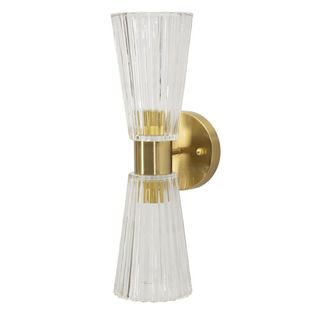 Applique Mf908, Verre, Or, 11x16x40 Cm