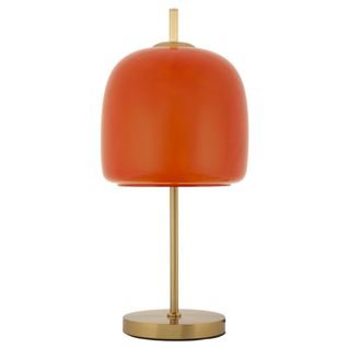 Lampe à Poser Mf923, Verre, Orange, 30x16x53 Cm