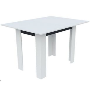 Table à Manger Family, Panneau D'aggloméré, Blanc, 90x60x77 Cm