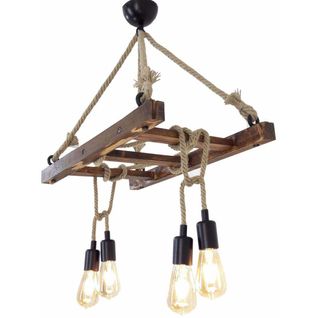 Suspension Bois Et Corde Halat