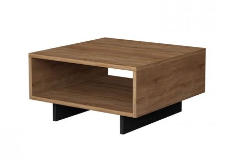 Table Basse Carrée Oris Bois Chêne Et Anthracite