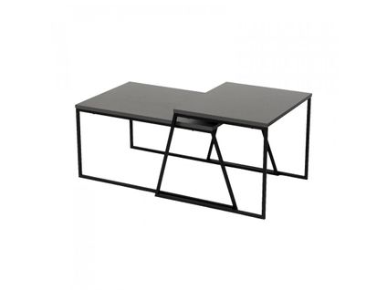 Table Basse Tenzo Gris Et Noir