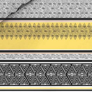 Housse De Couette 220x240 + 2 Taies D'oreiller 60x60 Cm Coton Formas Yellow