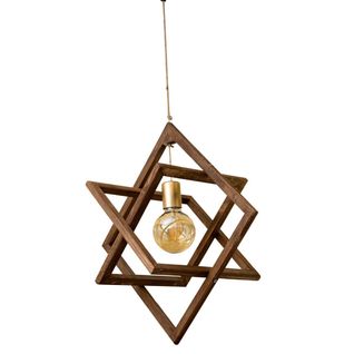 Suspension En Bois Et Jute Nora