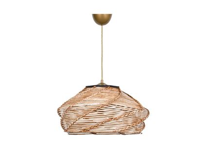 Suspension En Bois Tressé - D. 36 X H. 65 Cm - Naturel - Parial