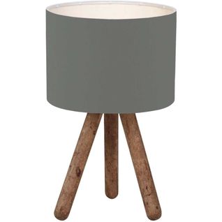 Lampe à Poser Trépieds Bois Et Tissu Fallen