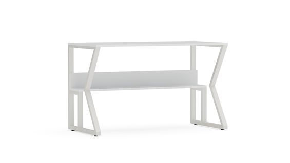 Bureau Avec Le Cadre En Métal Et Étagère Secrète