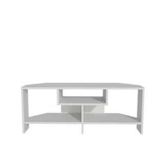 Maldiv Meuble TV D'angle 120 Cm Niches Design (blanc)