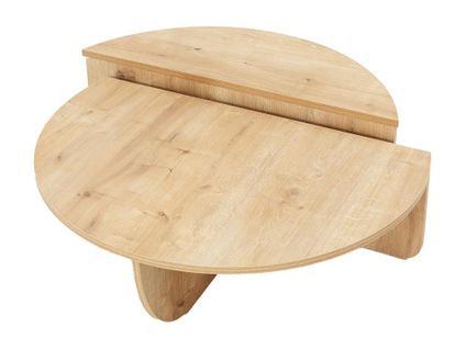 Lot De 2 Tables Basses - Naturel Clair - Aloeva