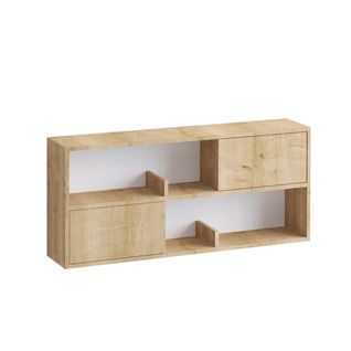 Etagère Suspendue 2 Portes 2 Niches L120 Cm