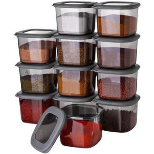 Boîte De Conservation En Plastique Anthracite Storage (lot De 12)