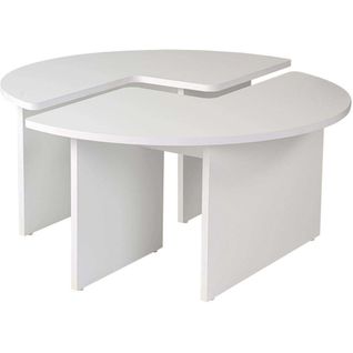 Table Basse En Aggloméré Moira Blanc