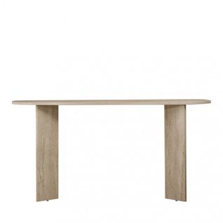 Console Ovale En Effet Travertin L150cm
