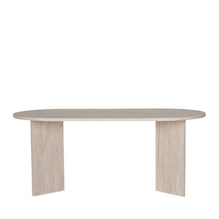 Table à Manger 8 Personnes Effet Travertin