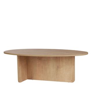 Table Basse Organique En Bois 120x65cm