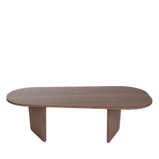 Table Basse Ovale En Bois 130x65cm