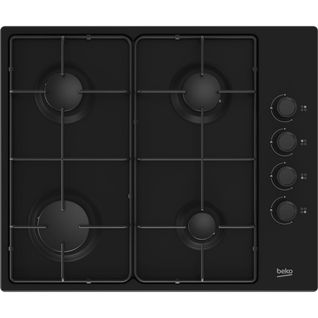 Table De Cuisson Gaz 61cm 4 Feux 7900w Noir - Higg64123sb